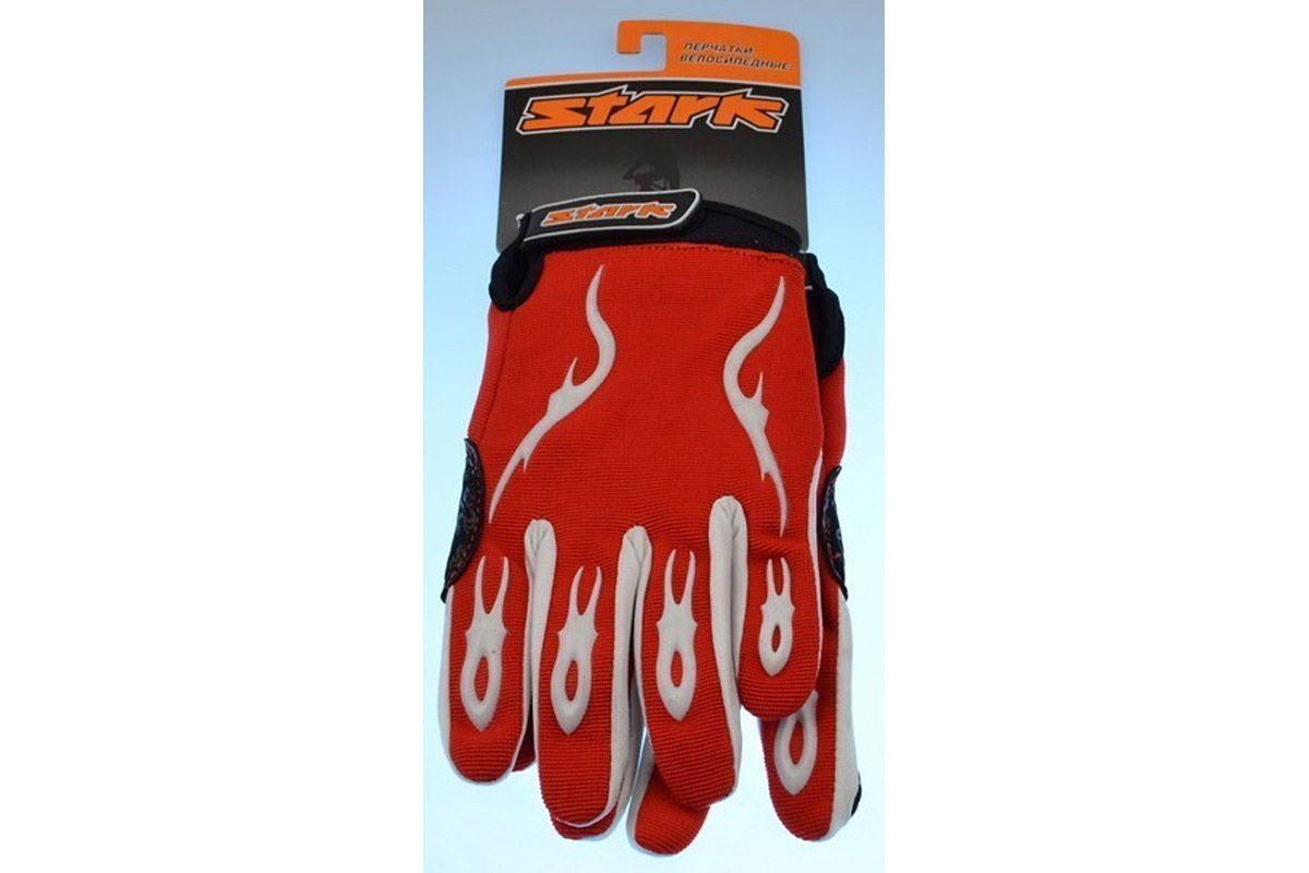 Велоперчатки Stark NC-703 красно-черные